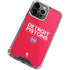 NBA Detroit Pistons Standard - Red iPhone 14 Pro Clear Case