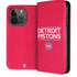 NBA Detroit Pistons Standard - Red iPhone 14 Pro Folio Case