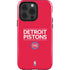 NBA Detroit Pistons Standard - Red iPhone 14 Pro Impact Case