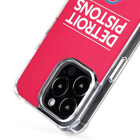 NBA Detroit Pistons Standard - Red iPhone 15 Pro Max MagSafe Case