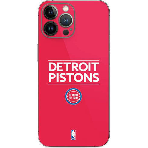 NBA Detroit Pistons Standard - Red iPhone 14 Pro Max Skin