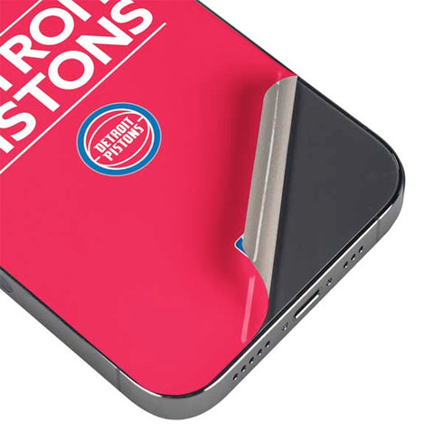 NBA Detroit Pistons Standard - Red iPhone 14 Pro Max Skin