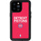 NBA Detroit Pistons Standard - Red iPhone 14 Pro Max Waterproof Case