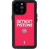 NBA Detroit Pistons Standard - Red iPhone 14 Pro Max Waterproof Case