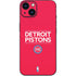 NBA Detroit Pistons Standard - Red iPhone 14 Skin