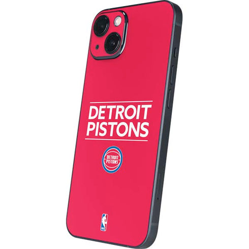 NBA Detroit Pistons Standard - Red iPhone 14 Skin