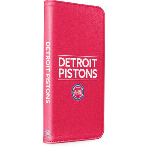 NBA Detroit Pistons Standard - Red iPhone 15 Folio Case