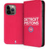 NBA Detroit Pistons Standard - Red iPhone 15 Pro Max Folio Case