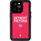 NBA Detroit Pistons Standard - Red iPhone 15 Pro Waterproof Case