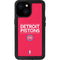 NBA Detroit Pistons Standard - Red iPhone 15 Waterproof Case
