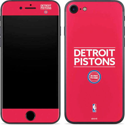 NBA Detroit Pistons Standard - Red iPhone 8 Skin