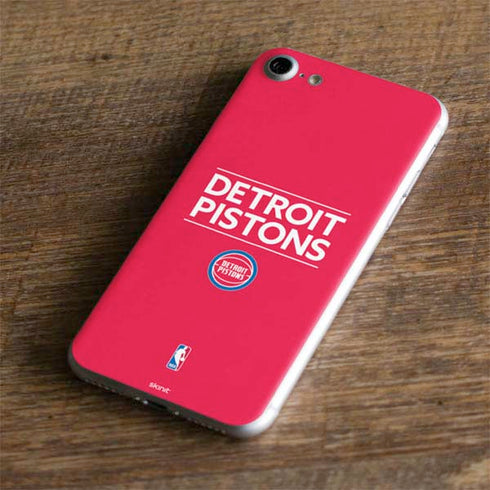 NBA Detroit Pistons Standard - Red iPhone 8 Skin