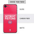 NBA Detroit Pistons Standard - Red iPhone SE (2nd & 3rd Gen) Skin