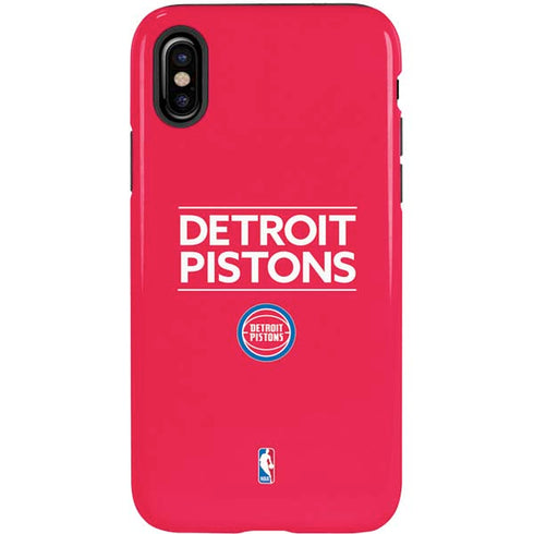 NBA Detroit Pistons Standard - Red iPhone X Pro Case