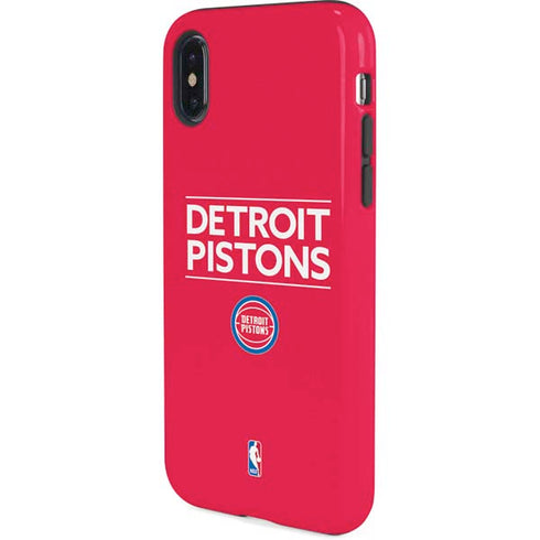 NBA Detroit Pistons Standard - Red iPhone X Pro Case