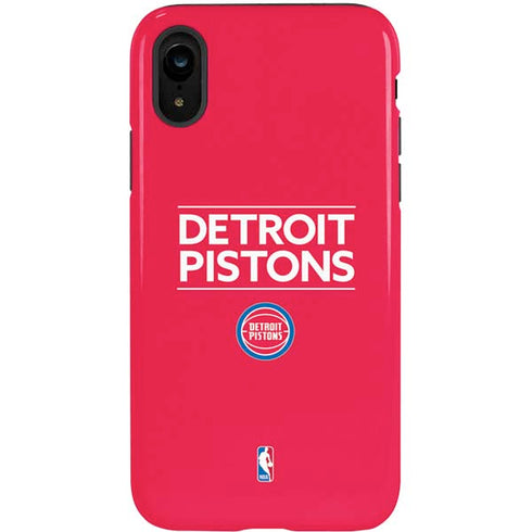 NBA Detroit Pistons Standard - Red iPhone XR Pro Case