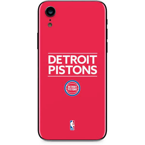 NBA Detroit Pistons Standard - Red iPhone XR Skin