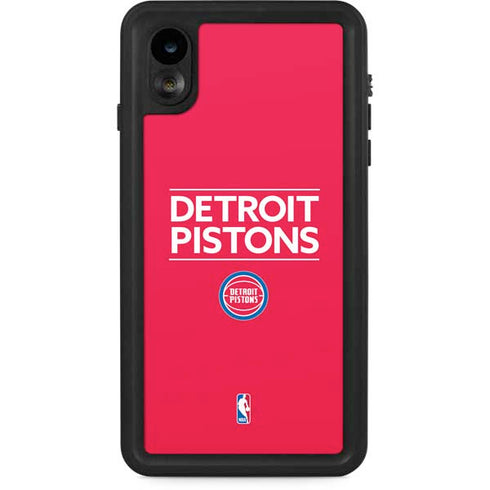 NBA Detroit Pistons Standard - Red iPhone XR Waterproof Case