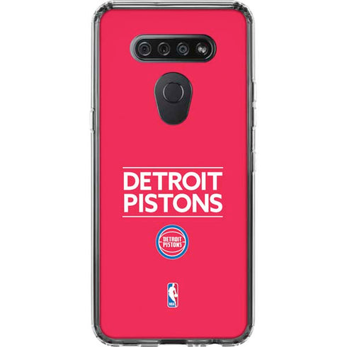 NBA Detroit Pistons Standard - Red LG K51/Q51 Clear Case