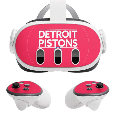 NBA Detroit Pistons Standard - Red Meta Quest 3 Skin