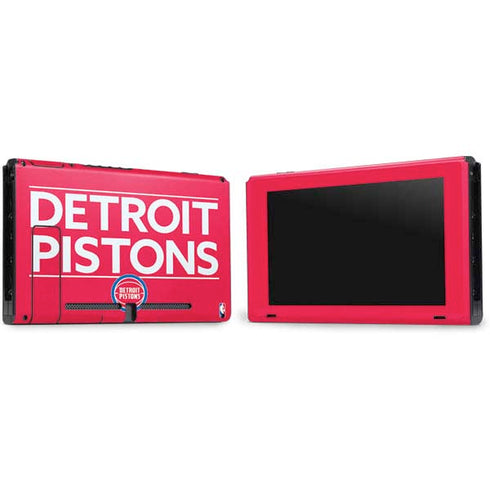 NBA Detroit Pistons Standard - Red Nintendo Switch Bundle Skin
