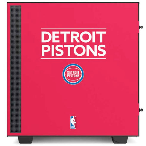 NBA Detroit Pistons Standard - Red NZXT H510 Compact ATX Mid-Tower Case Skin