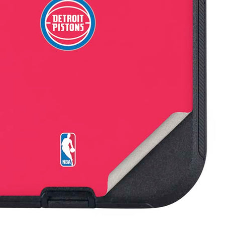 NBA Detroit Pistons Standard - Red Otterbox Defender iPhone Skin