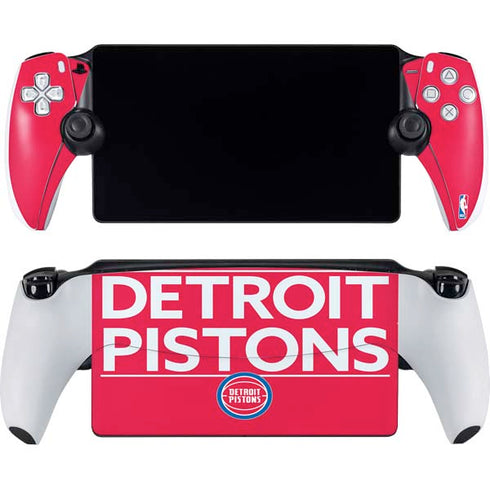 NBA Detroit Pistons Standard - Red PlayStation Portal Remote Player Skin