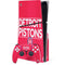 NBA Detroit Pistons Standard - Red PS5 Slim Disk Bundle Skin