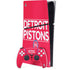NBA Detroit Pistons Standard - Red PS5 Slim Digital Edition Console Skin