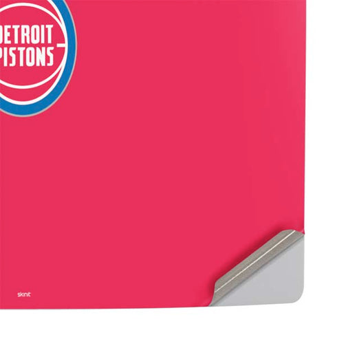 NBA Detroit Pistons Standard - Red PS5 Slim Digital Edition Console Skin
