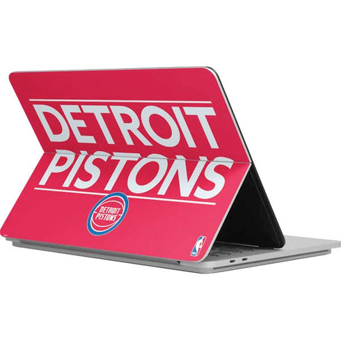 NBA Detroit Pistons Standard - Red Surface Laptop Studio Skin