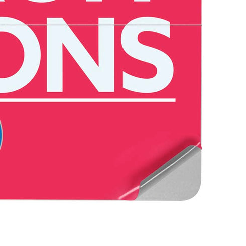 NBA Detroit Pistons Standard - Red Surface Laptop Studio Skin