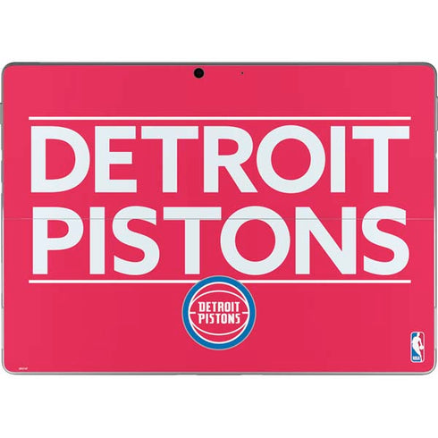 NBA Detroit Pistons Standard - Red Surface Pro 8 Skin