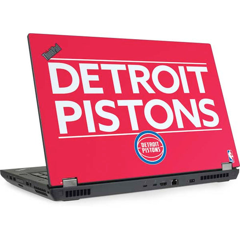 NBA Detroit Pistons Standard - Red Lenovo ThinkPad Skin