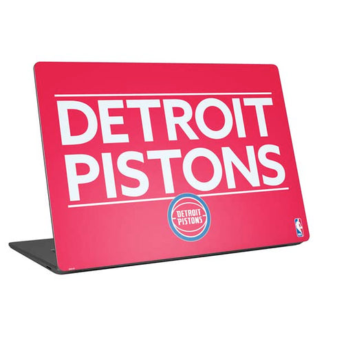 NBA Detroit Pistons Standard - Red Universal Laptop 12in (9.8 x 6.8in) Skin