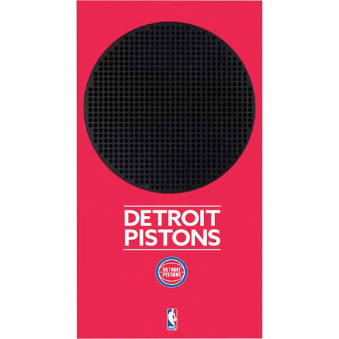 NBA Detroit Pistons Standard - Red Xbox Series S Console Skin