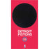 NBA Detroit Pistons Standard - Red Xbox Series S Console Skin