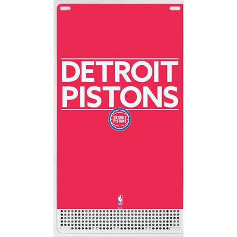 NBA Detroit Pistons Standard - Red Xbox Series S Console Skin