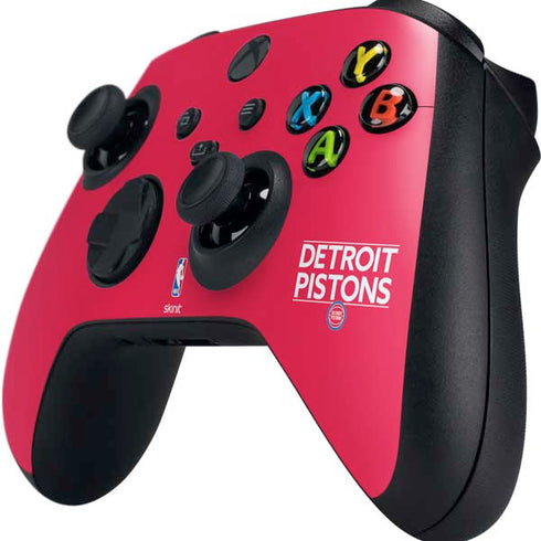 NBA Detroit Pistons Standard - Red Xbox Series X Controller Skin