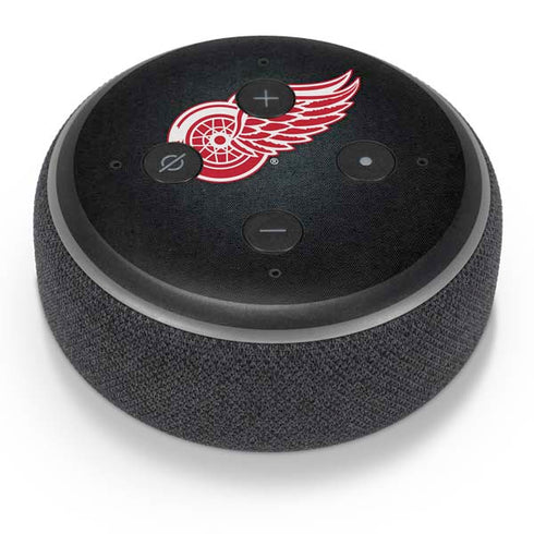NHL Detroit Red Wings Black Background Amazon Echo Dot Skin