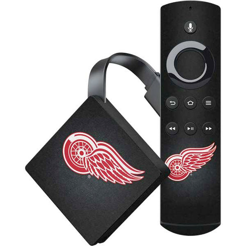 NHL Detroit Red Wings Black Background Amazon Fire TV Skin