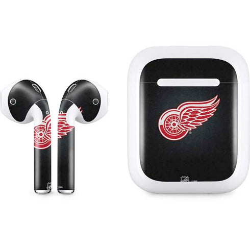 NHL Detroit Red Wings Black Background Apple AirPods Skin