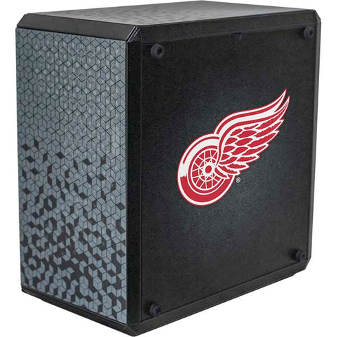 NHL Detroit Red Wings Black Background Cooler Master MasterBox Q300L Mini Tower Skin