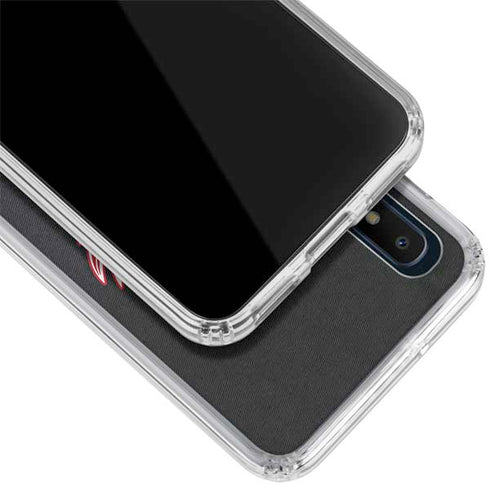 NHL Detroit Red Wings Black Background Galaxy A10e Clear Case
