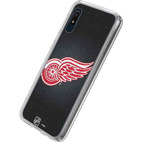 NHL Detroit Red Wings Black Background Galaxy A10e Clear Case