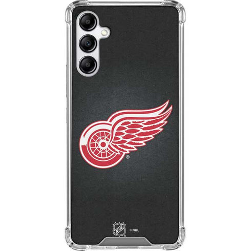 NHL Detroit Red Wings Black Background Galaxy A14 5G Clear Case