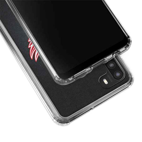 NHL Detroit Red Wings Black Background Galaxy A21 Clear Case
