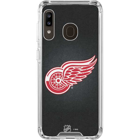 NHL Detroit Red Wings Black Background Galaxy A30 Clear Case