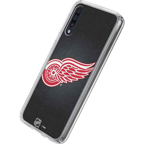 NHL Detroit Red Wings Black Background Galaxy A50 Clear Case